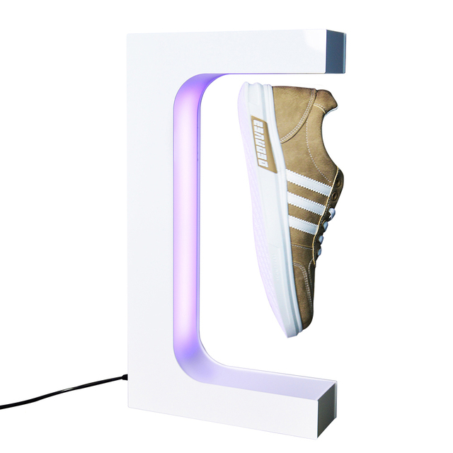 2026 New Arrival Float Rotation Levitating Magnetic Floating Shoe Display for Rack Stand Shoe Display Rack Shoe Display Holder