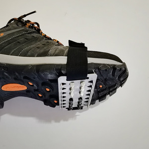 Outdoor 26 Tooth Crampons Stainless Steel Plate Hiking Boots Snow Mud Mountaineering - Product Image 1