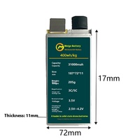 Batterie de drone à semi-conducteurs 31AH 3.5V 4 cellules 1200 cycles 5C, pack lithium-ion longue autonomie
