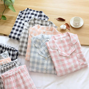 Conjunto de pijama estampado de primavera y verano de <span class=keywords><strong>manga</strong></span> larga con crape de algodón para los amantes de la moda personalizada - Product Image 3