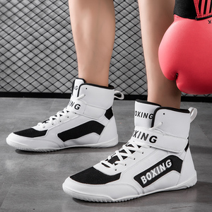 Chaussures de boxe et de lutte professionnelles de qualité supérieure, respirantes, avec empeigne en maille et semelle extérieure en caoutchouc, idéales pour l'été – Vente en gros - Product Image 3
