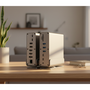 Station d'accueil USB C pour ordinateur portable OEM/ODM, double moniteur <span class=keywords><strong>HDMI</strong></span> pour ordinateur portable Dell/Lenovo/<span class=keywords><strong>HP</strong></span>, hub USB C 14 en 1, <span class=keywords><strong>adaptateur</strong></span> multiport - Product Image 1