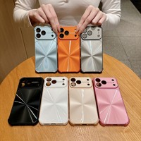 Coque de téléphone de luxe scintillante effet aurore brillante pour iPhone 18 17 15 16 Pro Max 14 12 11 13 Pro avec protection intégrale de l'objectif en verre
