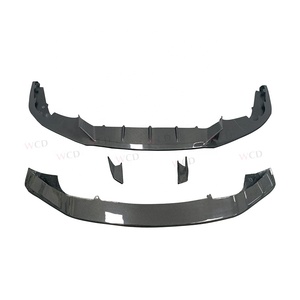 Fibre de carbone sèche de haute qualité pour Lamborghini <span class=keywords><strong>Huracan</strong></span> <span class=keywords><strong>EVO</strong></span> 2020 + diffuseur de lèvre de pare-chocs avant séparateur becquet Bodykit échappement - Product Image 2