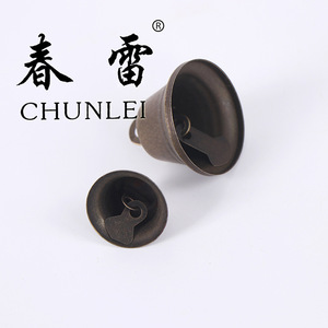 Campanella Vintage in Bronzo da 30mm, Ornamento Rustico per Carillon, Decorazione Etnica e Campane Antiche Festive per Albero di Natale, <span class=keywords><strong>Artigianato</strong></span> Natalizio - Product Image 4