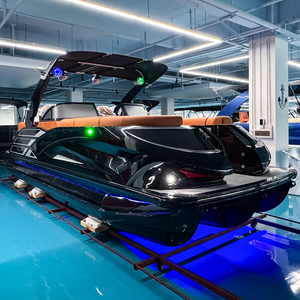 Factory Direct Luxury Pontoon Boat 22ft High Speed Sport <b>Yacht</b> Boat With Motor and Trailer for Fishing Cruising Party - Product Image 4