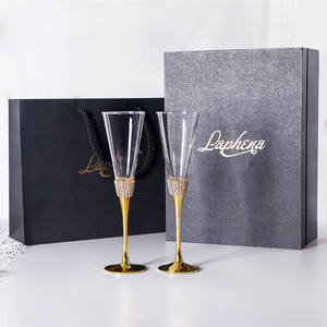 Vente en gros de 2 flûtes à champagne en verre <span class=keywords><strong>cristal</strong></span> personnalisées pour mariage - Product Image 3