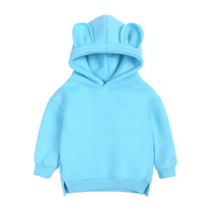 Ropa de Primavera 2021 para Niños y Niñas, Sudadera con Capucha de Felpa con Orejas de Oso, Sudadera para Bebé - Product Image 6