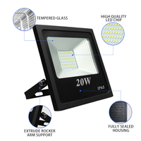 Reflector LED de Alta Calidad de Fábrica Woojong China, 10W-400W, Clasificación IP65, Ángulo de Haz de 110°, Alto Lumen, Iluminación Exterior, 2 Años de Garantía