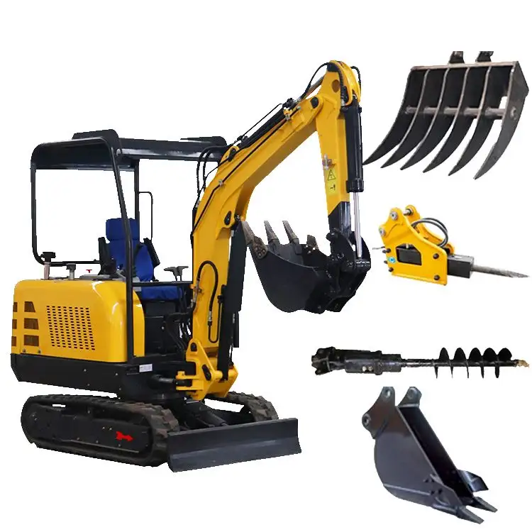 Excavatrice 1.8T L330 Chery Groundhog Attachments Portable High Top 1Ton Prix Trade Bucket 200Mm Mini