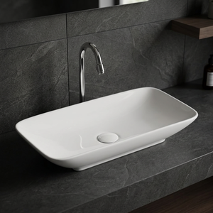 Lavabo Rectangular Moderno de Cerámica para Baño, Cocina, Sala de Estar, Dormitorio, Hogar, Hospital, Uso Doméstico, India - Product Image 1