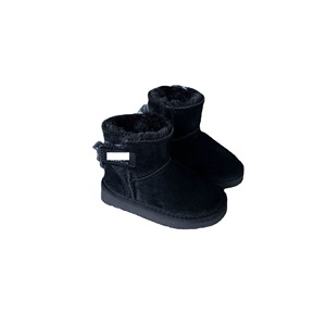 ¡Novedad de 2023! <span class=keywords><strong>Botas</strong></span> de nieve cálidas diarias informales elegantes para mamá y yo, botines cortos de piel de Cachemira de cuero de vaca GENUINO en el interior - Product Image 6