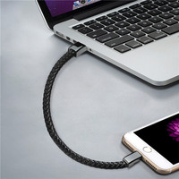 Bracelet de données Micro Usb/type-c en cuir tressé, pour recharge rapide, cordon de chargeur pour téléphone, version internationale