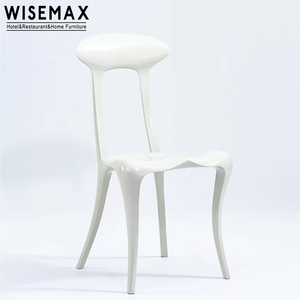 WISEMAX mobili mobili per la casa di design francese nero frassino struttura in legno schienale alto tavolo da pranzo set <span class=keywords><strong>6</strong></span> <span class=keywords><strong>sedie</strong></span> per ristorante - Product Image 2