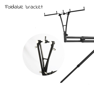 Nuevo Soporte Plegable Mejorado Ajustable 270° de Aleación de Aluminio para Caña de Pescar, Soporte de <span class=keywords><strong>4</strong></span> Patas para Cañas, <span class=keywords><strong>Pod</strong></span> Portátil para Pesca de Carpa - Product Image 3