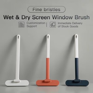 Multifunctional Cleaning Brush <b>Window</b> <b>Screen</b> Cleaning Brush Washing Equipment Cleaner with Sisal Bristles for Home Use - Product Image 6