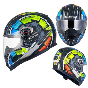 Casque de moto LS2 intégral unisexe pour véhicule électrique, toutes saisons, anti-buée, karting, été, certifié 3C - Product Image 3