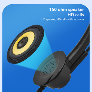 Телефонные гарнитуры для бизнеса, для обслуживания клиентов, для продаж и операций колл-центра-проводной дизайн наушников - Product Image 3