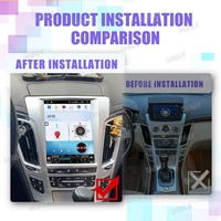 Radio con Pantalla Táctil de 10.4 Pulgadas para Cadillac CTS 2007 2008 2009 2010 2011 2012, Reproductor de DVD para Auto, Estéreo, Navegación GPS