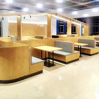 Meubles de restaurant commerciaux modernes, sièges et tables pour cafés et restaurants de restauration rapide