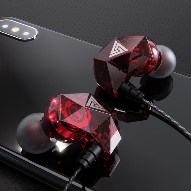 QKZ AK2 Wired Headset With Microphone in Ear Stereo Monitor Earphone Sport Music Phone Running HiFi Earbuds Headphones
