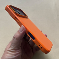 Casing iPhone 18 Pro Max dari Kulit Berlubang Pc+tpu, Bingkai Lensa Logam, Permukaan Melengkung, Pelindung Ponsel