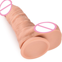 Consolador grande y grueso realista de 8,7 pulgadas, Juguetes sexuales, juguetes grandes, ancho, suave, flexible, Dong, gordo, corto, enorme, consoladores a granel, ventosa para hombre