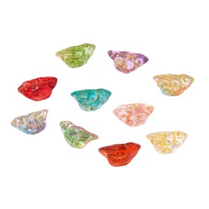 Czech Glass Gold Painted Dove Beads Small DIY Jewelry Accessories For Bracelet Phone Chain Keychain <b>Material</b> - Product Image 5