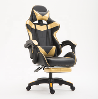 Fauteuil Gamer de Bureau Inclinable en Similicuir à Dossier Haut, Confortable et Abordable, avec Repose-Pieds et Logo Personnalisé