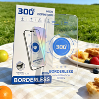 Protecteur d'écran en verre trempé transparent sans bordure incurvé de grande taille 300C pour Huawei NOVA 15max