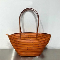 Sac à main tendance en cuir véritable tanné végétal, style vintage, pour femme, avec patchwork artistique, sac à bandoulière et sac fourre-tout