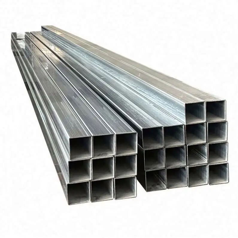 cold rolled pre galvanized welded square / rectangular steel pipe/tube/hollow section prefab house steel pipe