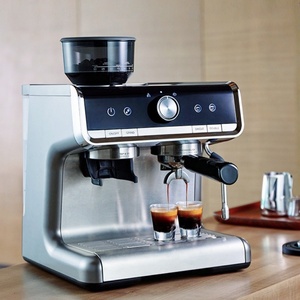 Machine à café italienne portable d'extérieur semi-automatique pour usage domestique, extraction haute pression, mousseur à lait - Product Image 1