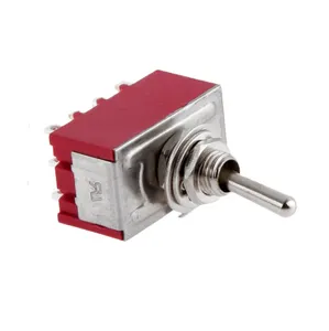 6A 125V 6 MILLIMETRI 4PDT ON-ON 2 Posizione Interruttore A Levetta MTS 402 12Pin