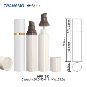 Fournisseur d'emballages cosmétiques personnalisés OEM et ODM, flacon de lotion vide en plastique de 50 à 55 ml, distributeur pour crème BB, hydratant, anticernes - Product Image 2