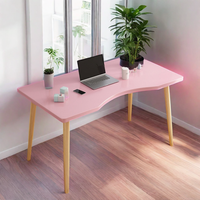 Bureau d'ordinateur rose de stockage ouvert de vente chaude pour le bureau à domicile d'esports de jeu ou l'utilisation de chambre à coucher