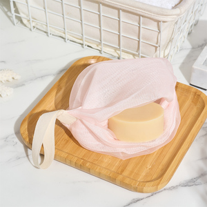 Luxe Moerbei Zijde Schuimend <span class=keywords><strong>Net</strong></span> En Zeep Zakje Hoogwaardig Materiaal Vakkundig Gesneden Verwerkt Bc1 - Product Image 2