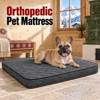 Tapis lavables pour chien de plusieurs tailles, lit de luxe en peluche pour animaux de compagnie, tapis et coussins portables pour animaux de compagnie avec rembourrage en éponge