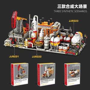 Modelo de Construcción de Planta de Refinería de Petróleo con Bloques de Construcción Ensamblables para Transporte y Almacenamiento, Apto para Todas las Edades - Product Image 4