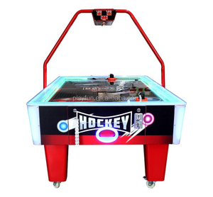 Simulateur de jeu de hockey sur air noir et cool, avec fonction de tir sur le <span class=keywords><strong>but</strong></span> et jeu de tir sur le ballon vers le trou opposé, à vendre - Product Image 4