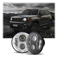 7 pouces 80W Led Jeeps phare feux de conduite accessoires de voiture systèmes d'éclairage automatique phares lumière LED pour phare de voiture