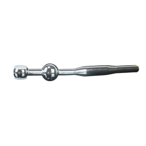 Levier de changement de vitesse de voiture Poyracing, bouton blanc en acier inoxydable pour Bmw E30 E36 série 3 325 325i 325is - Product Image 3