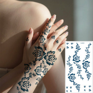 Semi Permanent Herbal <strong>Jagua</strong> Temporary Tattoo Stickers 2Weeks Lasting Hand Body Face <strong>Henna</strong> Style Floral Mandala Body Art Decals - Product Image 1
