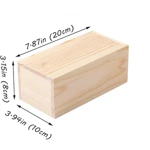 Natürliche und strapazierfähige hölzerne Aufbewahrungsbox mit Schiebeschutz und quadratischer Aufbewahrungsbox können in Größe und Stil angepasst werden