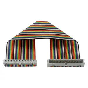 40 Pin Gpio Kabel Verlenglijn 20Cm Mannelijk Naar Vrouwelijk/Vrouwelijk Naar Vrouwelijk Regenboog Platte Kabel Voor Framboos Pi 4 Oranje Pi