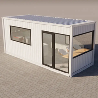 Maisons duplex modifiées de 40 pieds Maison à 5 conteneurs Maison à 5 chambres Plan de maison de 80m2 Grande maison modulaire