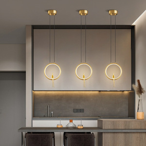 Modern Minimalist All-Copper Pendant <b>Light</b> Luxury Nordic Style Long Cord Lamp for Bedroom Living Room <b>Dining</b> Room Bar Lighting - Product Image 6