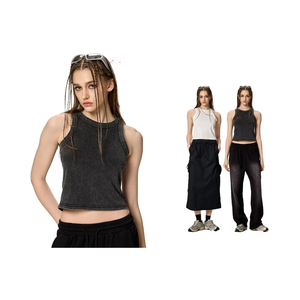 Logo uni personnalisé lavage lourd haut court Slim Fit <span class=keywords><strong>Sexy</strong></span> <span class=keywords><strong>T</strong></span>-<span class=keywords><strong>shirt</strong></span> de haute qualité pour les femmes bébé Tee Y2k - Product Image 1