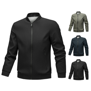 Veste haut de gamme pour homme, col baseball, printemps-automne, style business, anti-plis, décontractée, polyvalente, mode pour homme d'âge mûr, tendance - Product Image 3