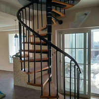 Escalier en colimaçon intérieur en acier inoxydable pour villa